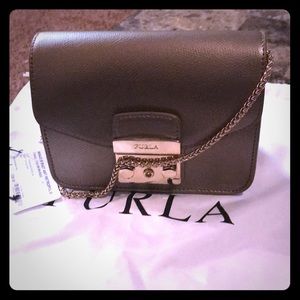 Furla metropolis mini cross body color bronzo